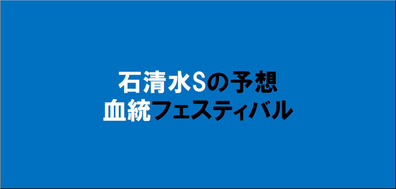 石清水ステークス2024予想