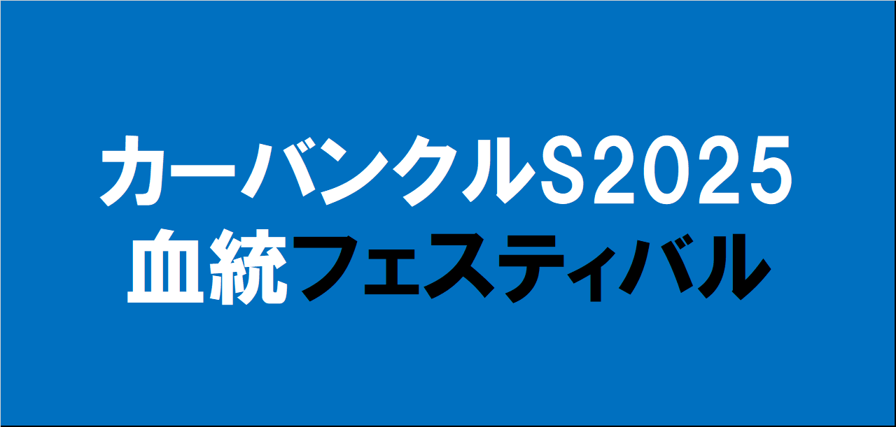 カーバンクルステークス2025予想