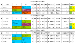 新潟記念2026過去データ